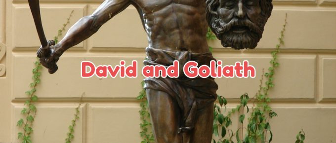 David holding Goliath's head