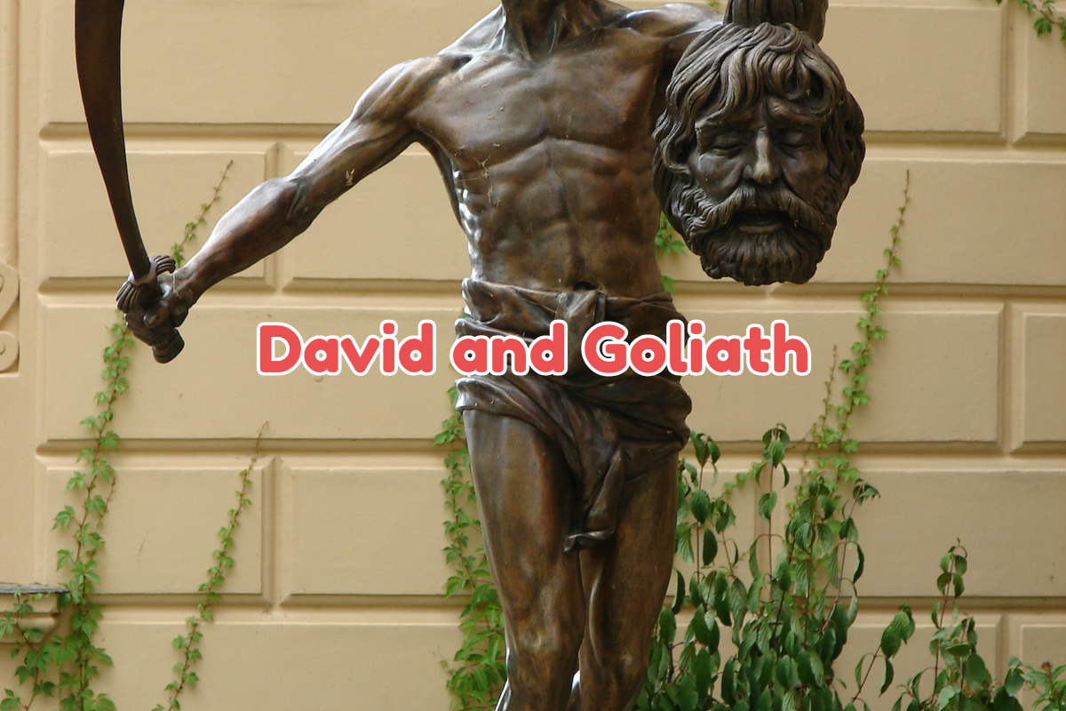 David holding Goliath's head